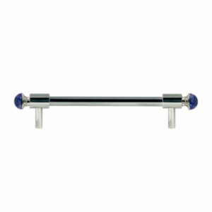 Furniture pull handle with Lapis Lazuli 160mm